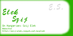 elek szij business card